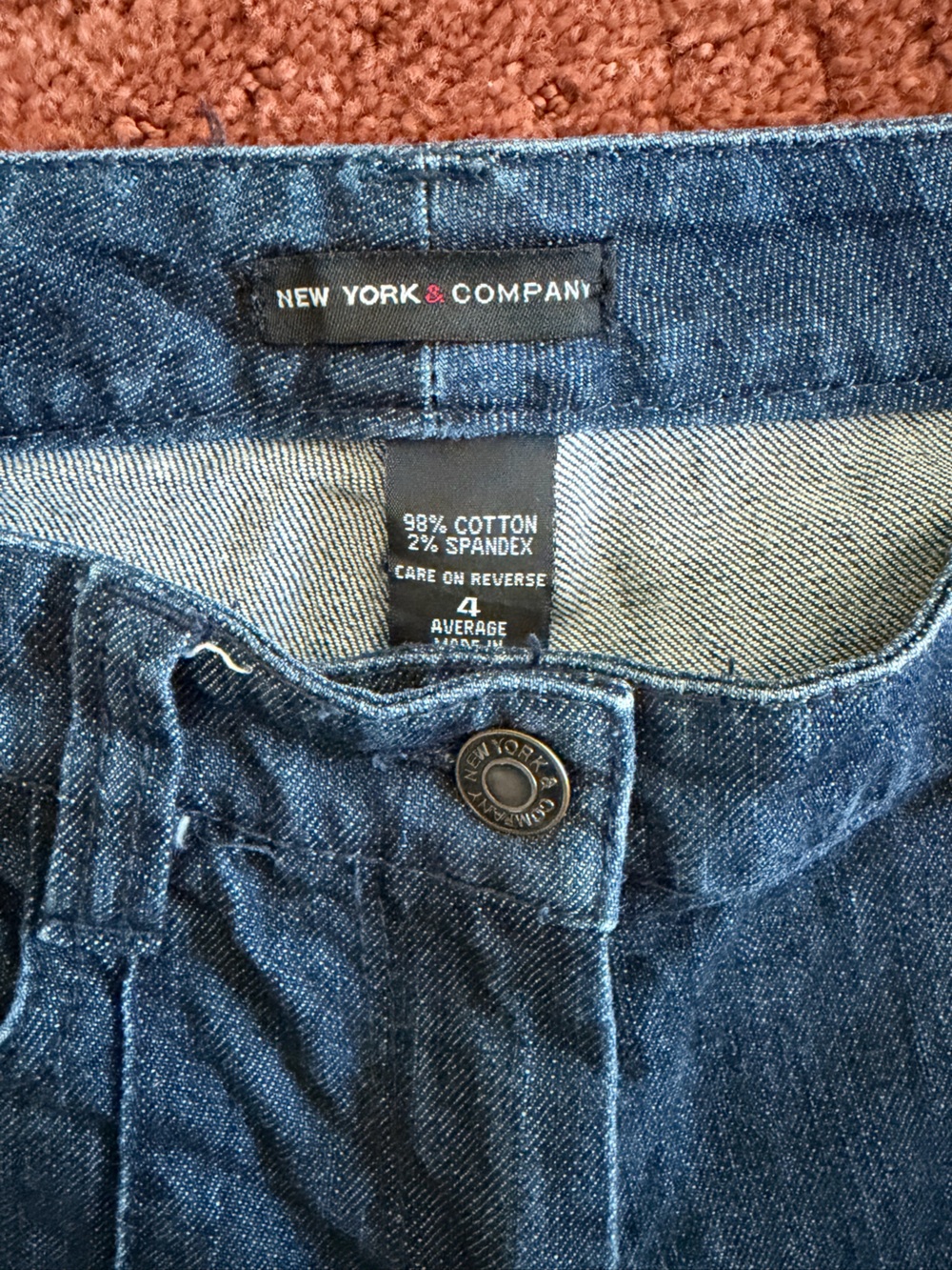 New York & Company Men's Indigo Blue Denim Jeans
